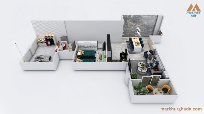 2 bedroom apartment at Mark Resort Hurghada